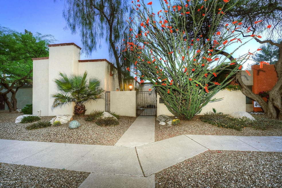 Private courtyard entry