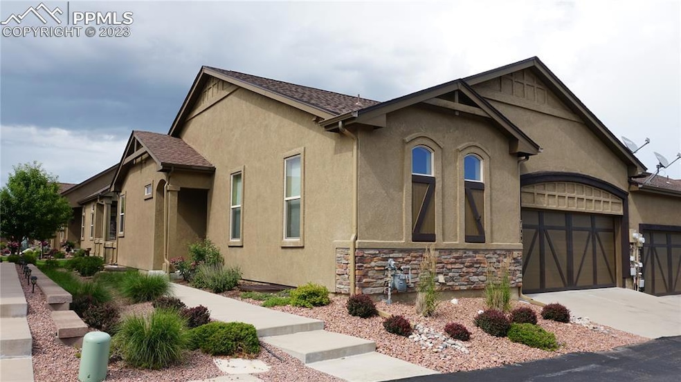 Attractive stucco and stone finishes on a quality-