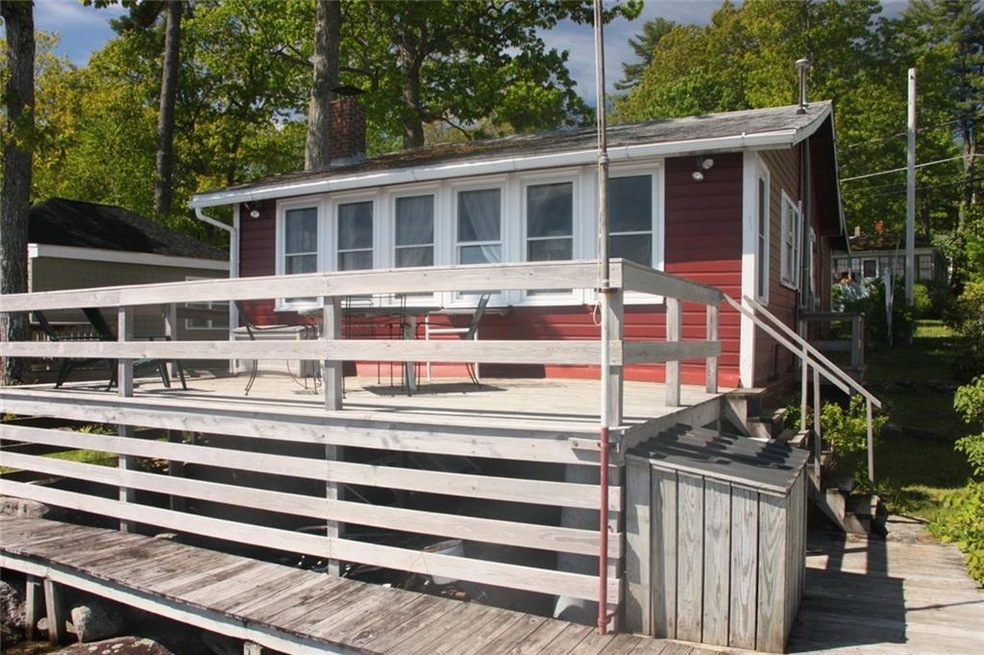 Cottage from lake.
