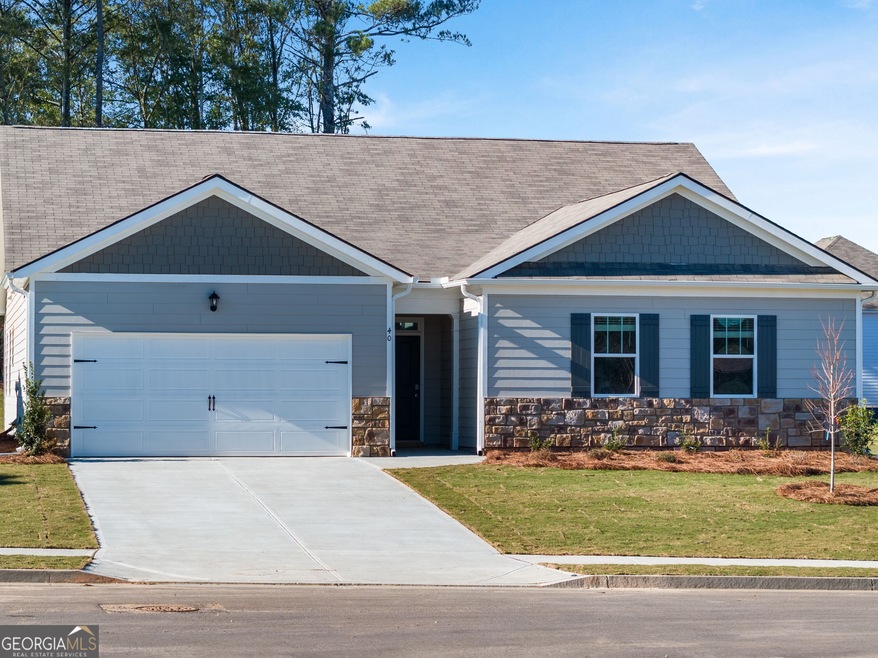 Denton front exterior of elevation J at Enclave at