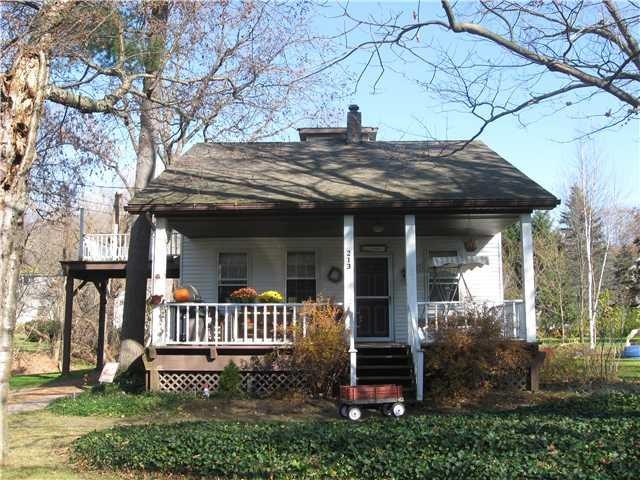 Exterior Front. welcome to 213 Sargent St..tucked 