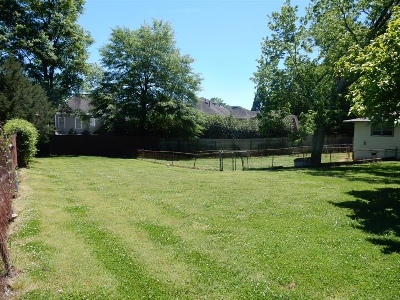 Gently sloping property on this side and ready for