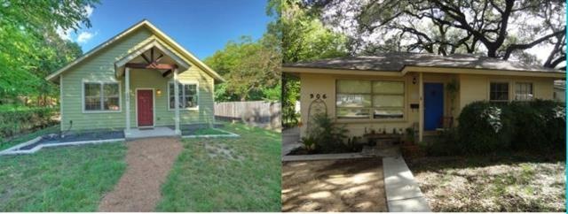 Left - Unit B Front Exterior, Right - Unit A Front