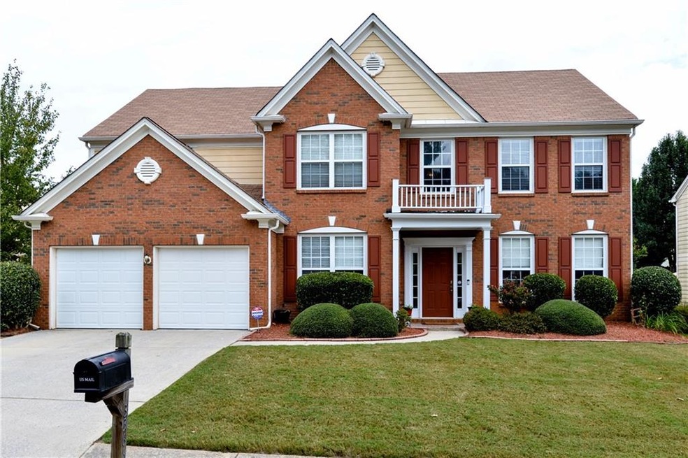 Stately, traditional brick home.