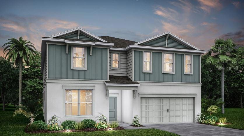 Exterior Design. Artistic rendering for this new construction home. Pictures are for illustrative purposes only. Elevations, colors and options may vary.