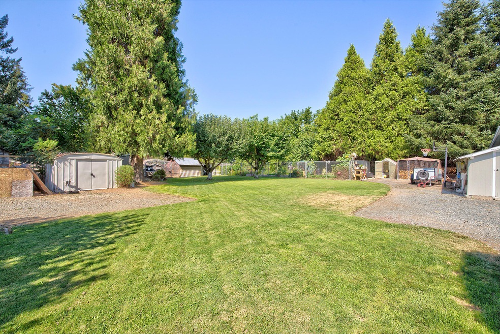 Lot next to house