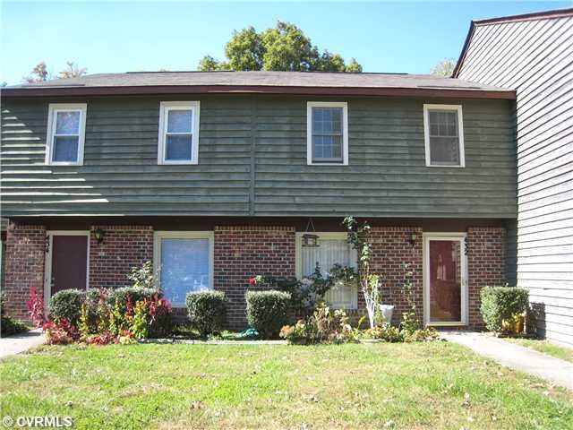 Exterior Front - Brick and Cedar adorable townhome