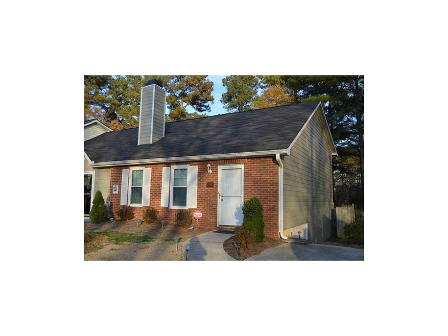 Exterior Front. Two story, end unit townhome with 