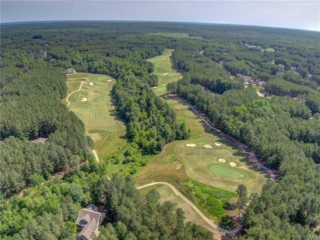Aerial view of the golf course