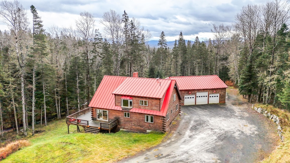 house and garage