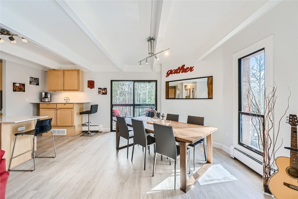 Spacious dining room.