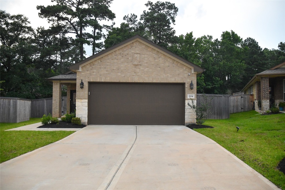 Single story home with two car garage