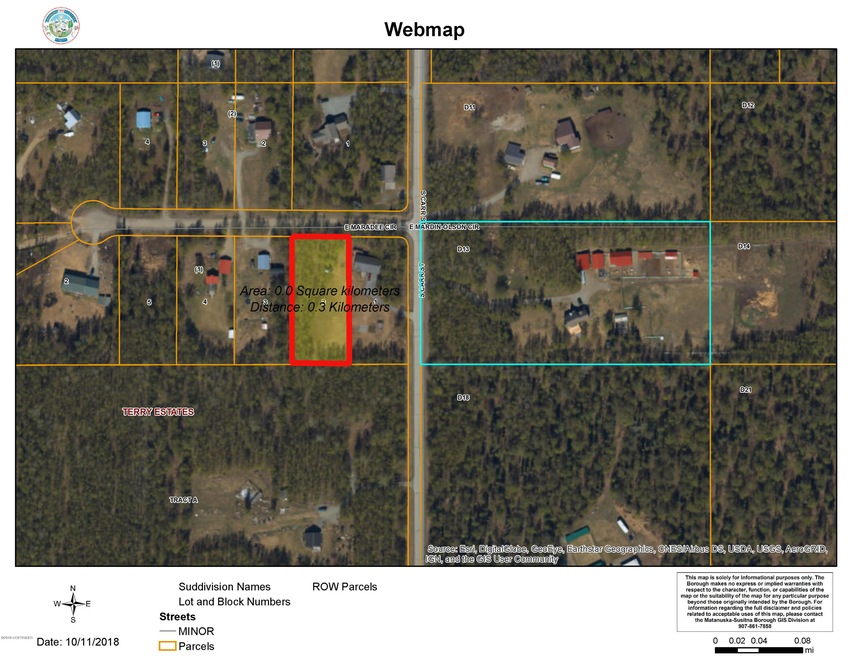 Maradee Cir Parcel View Zoomed Out
