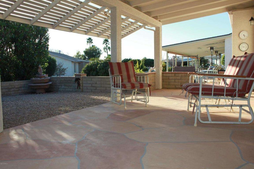 Stamped flagstone patio