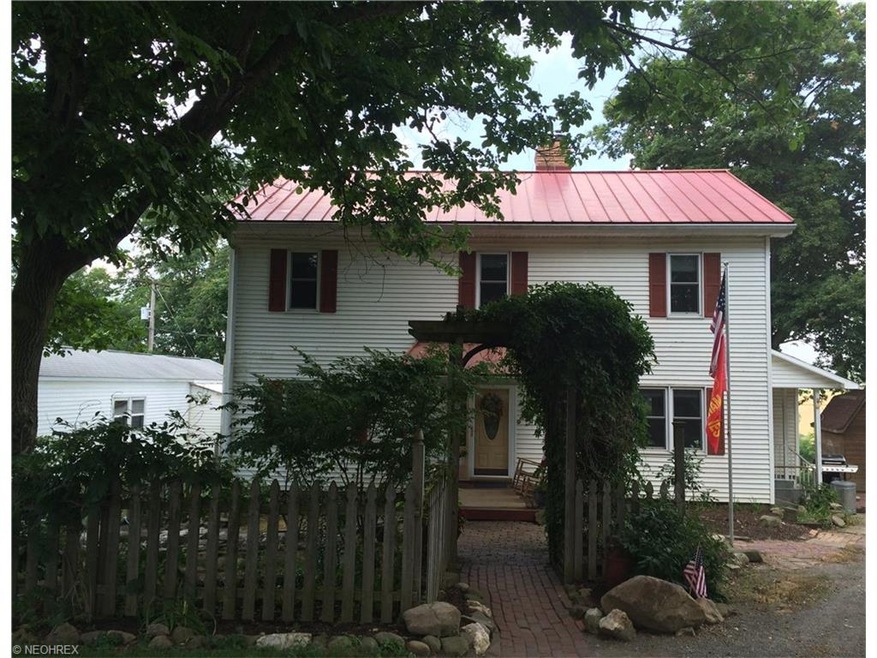 Front view of century home.