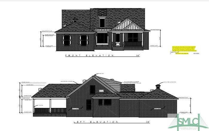 Front & left elevation
