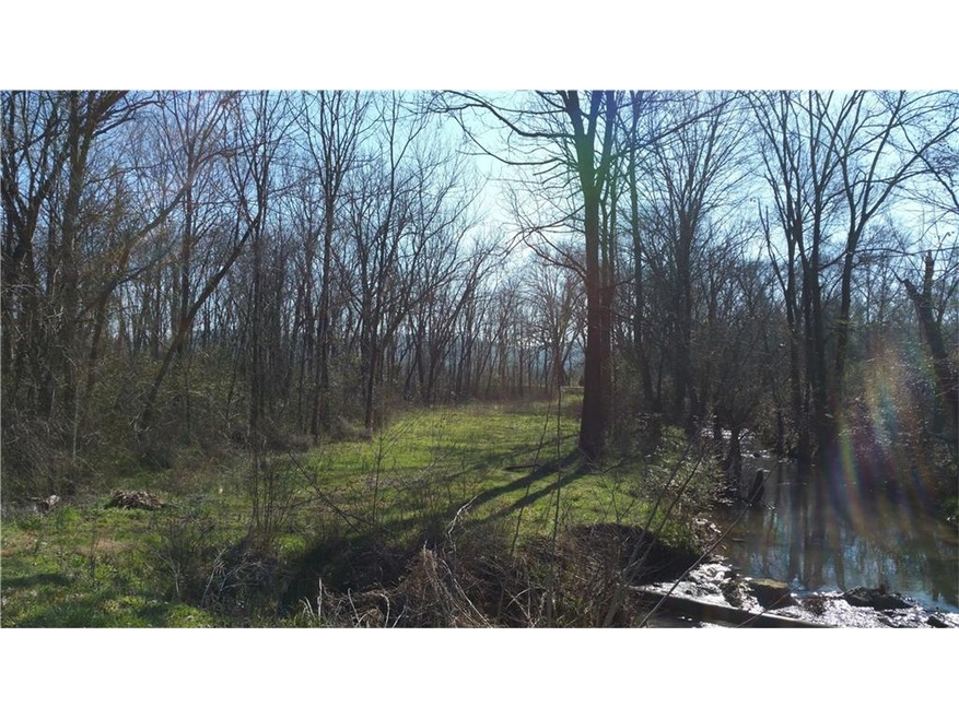 Creek and right of way toward Calhoun Rd.