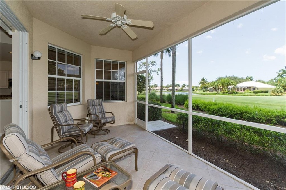 Screened Lanai overlooking the 16th Fairway and La