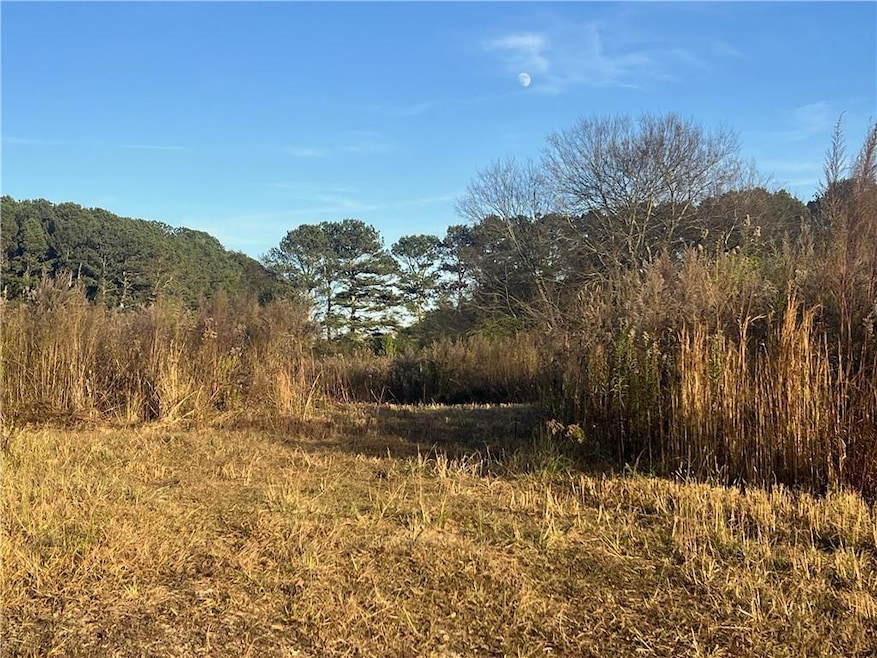 Country road along property