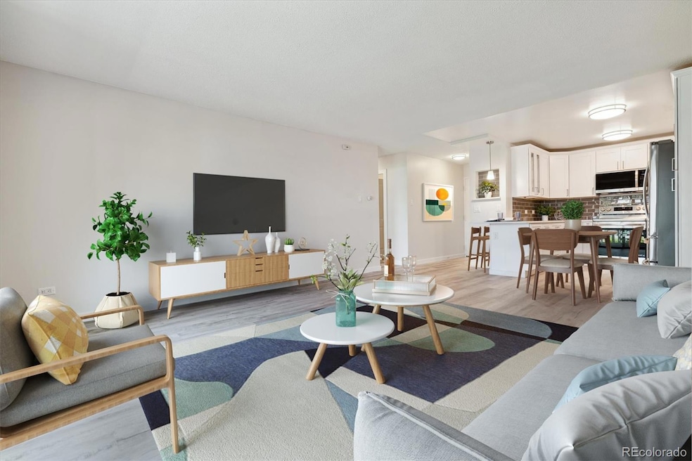 Living Room-Virtually Staged to Exhibit Floorplan