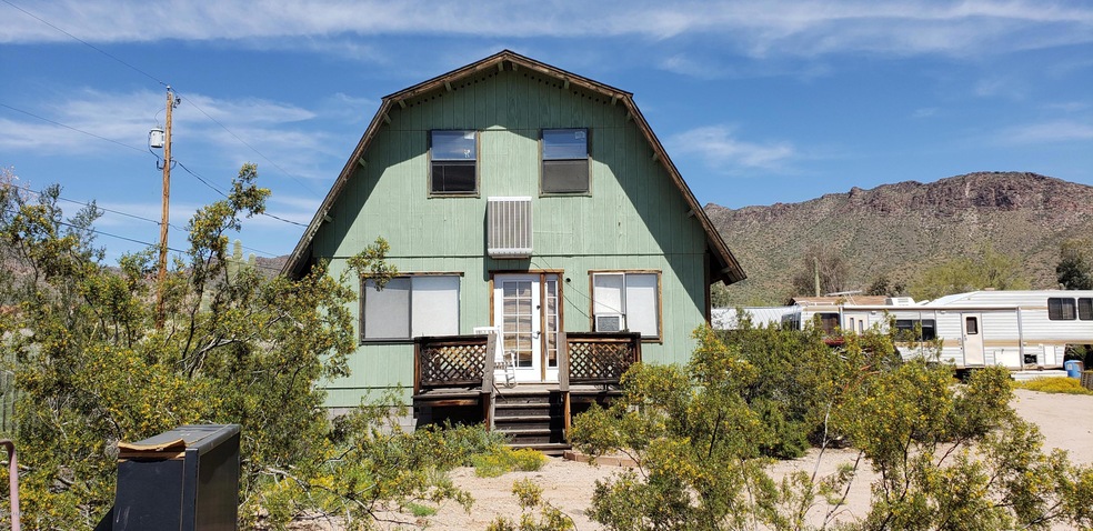 Canyon front of home