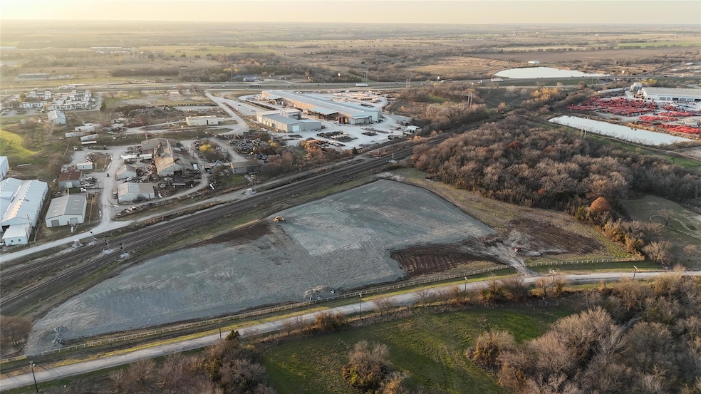 View of aerial view at dusk
