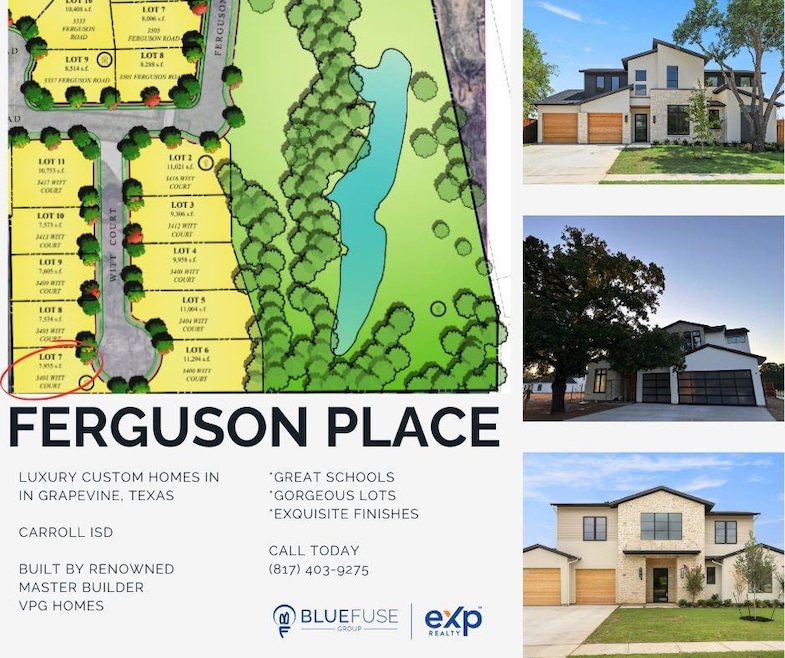 End of cul-de-sac Lot ready to build your Custom H
