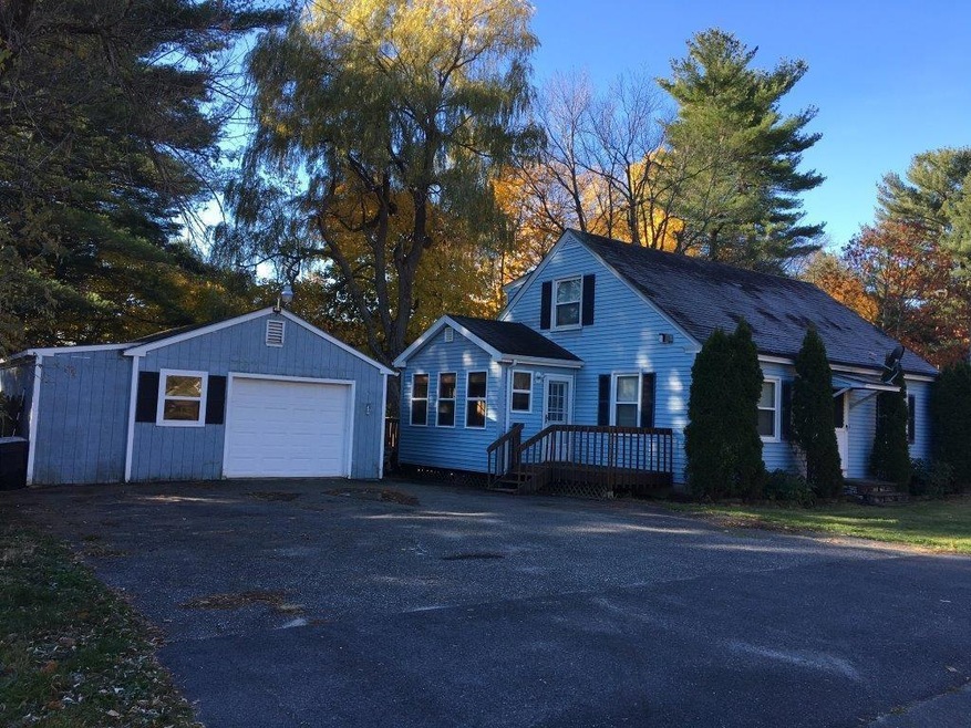 Front of house and garage