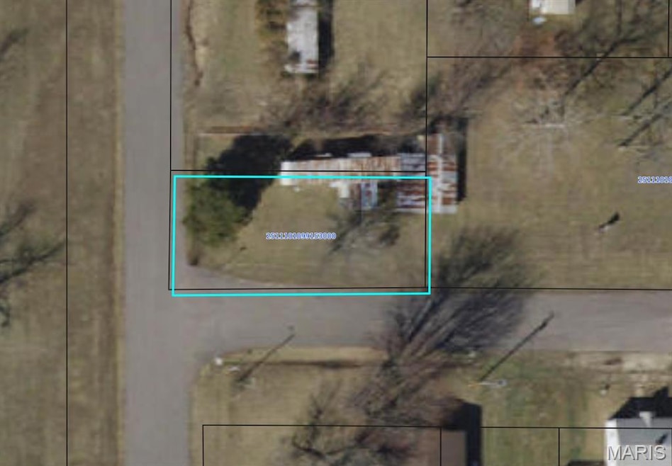 Map / location with property parcel outlined