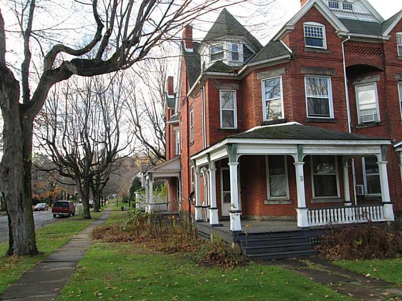Exterior Front. Front view of the home with street