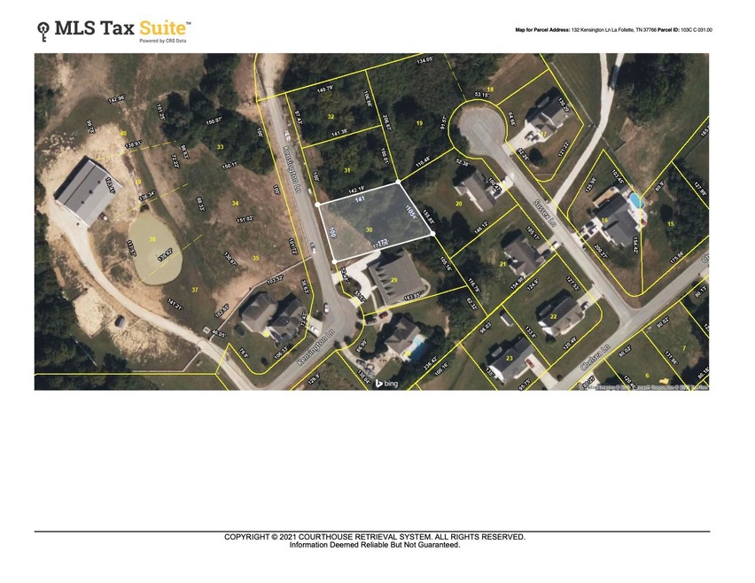 CRS Data - Property Map for 132 Kensingt