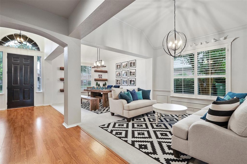 Living and dining room open concept.