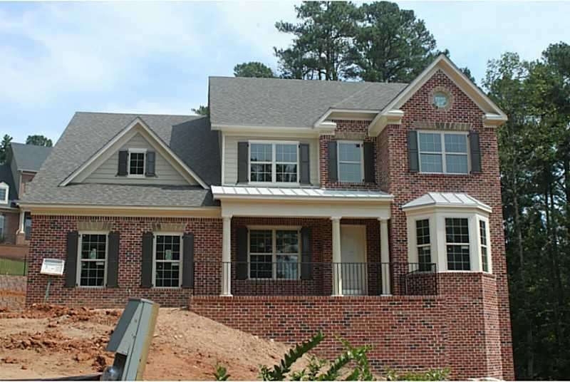 Exterior Front. Cambridge C on Homsite 9 at Enclav
