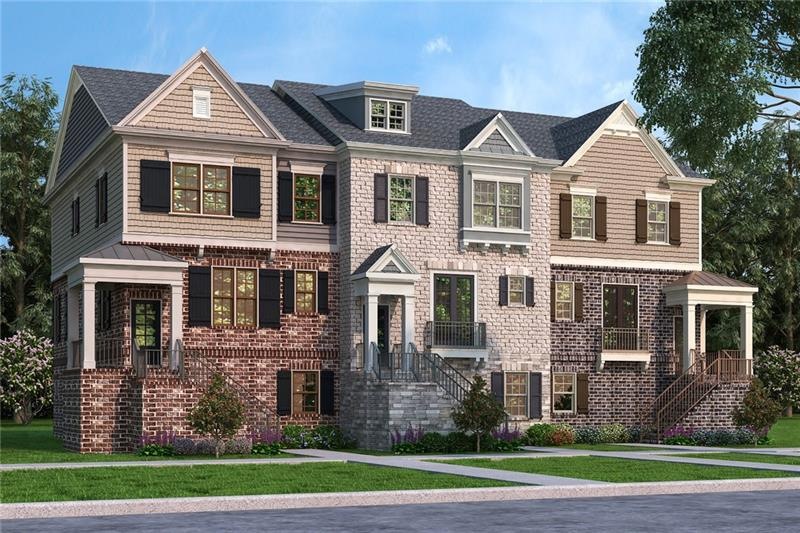 ARTIST'S RENDERING OF THREE UNIT TOWNHOME BUILDING