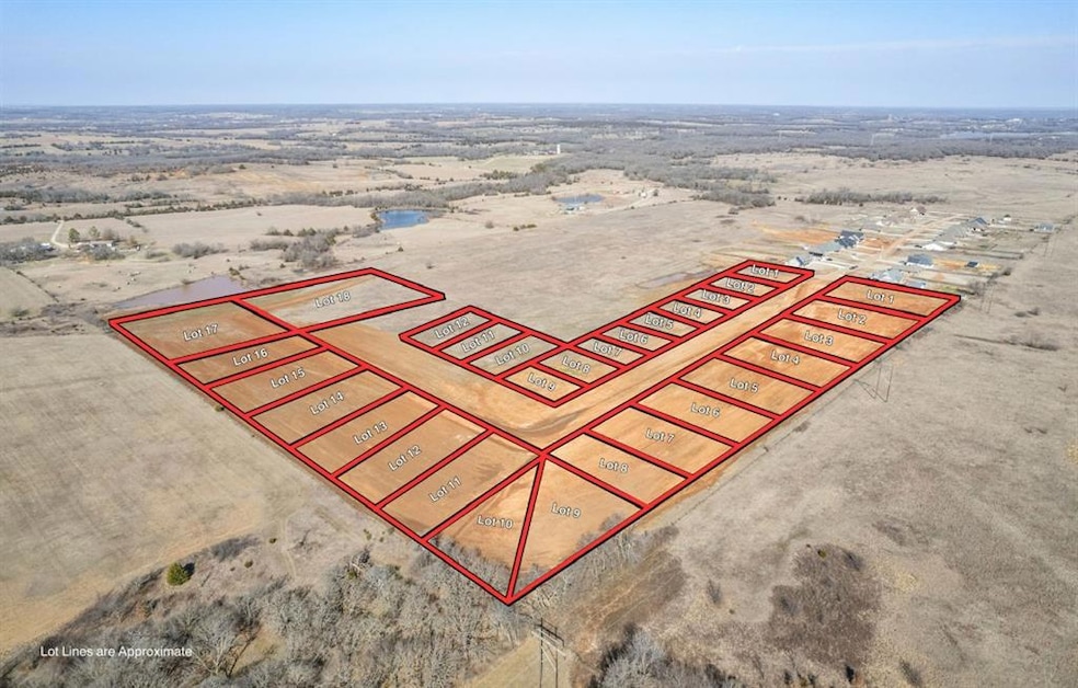 Aerial view with view of desert