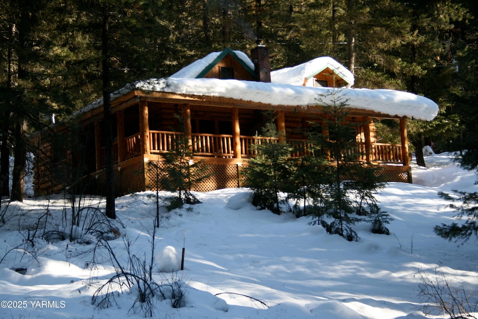 Cabin snow
