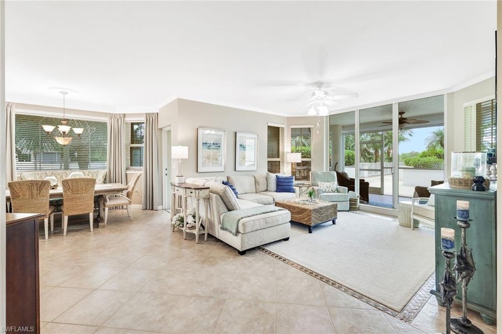 Living and Dining areas open to lanai and expansiv