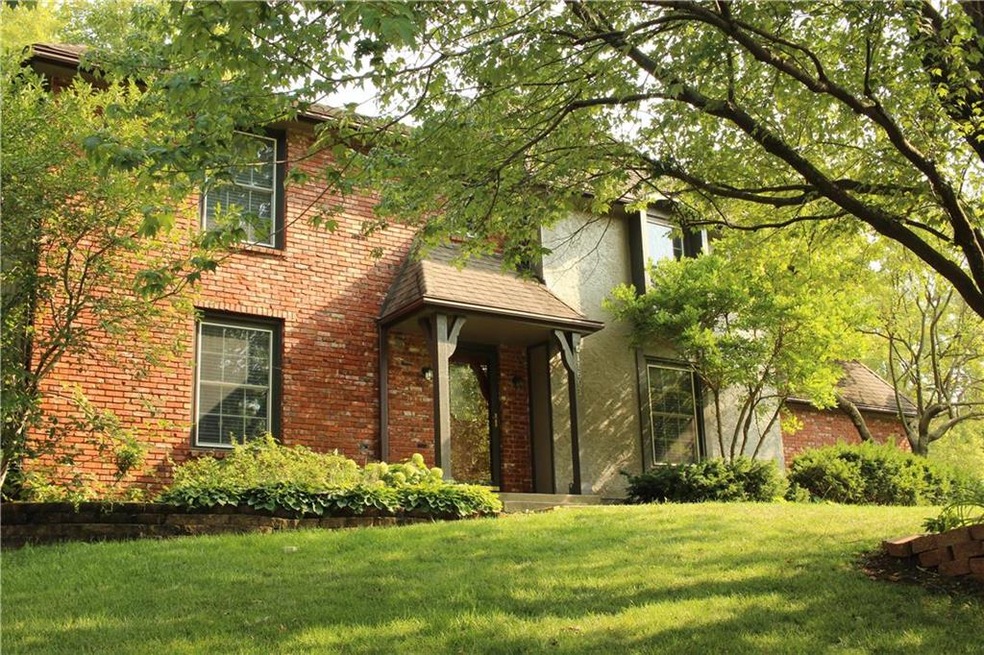 Lovely brick and stucco exterior.