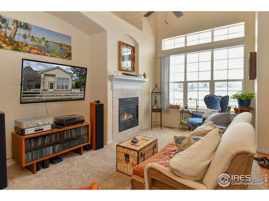 Living Room Window faces West -view of park