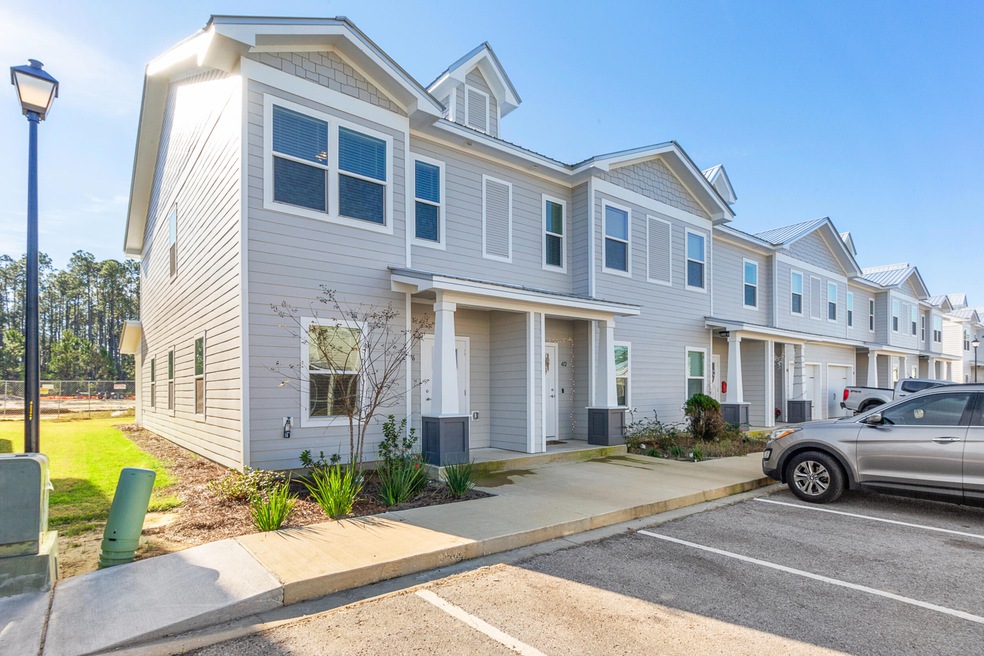 Front side of townhome