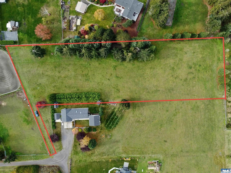 Approximate property line & easement