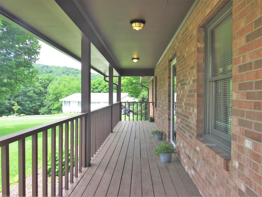 Perfect front porch for rocking chairs to enjoy th