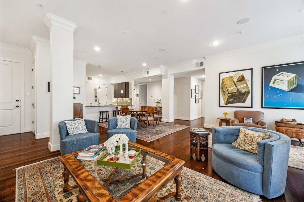 Elegant open floor plan creating a spacious living