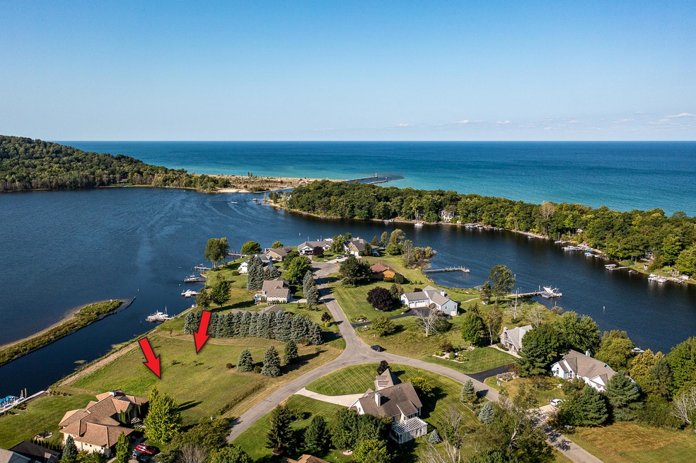 Arcadia Lake w/Lake Michigan beyond
