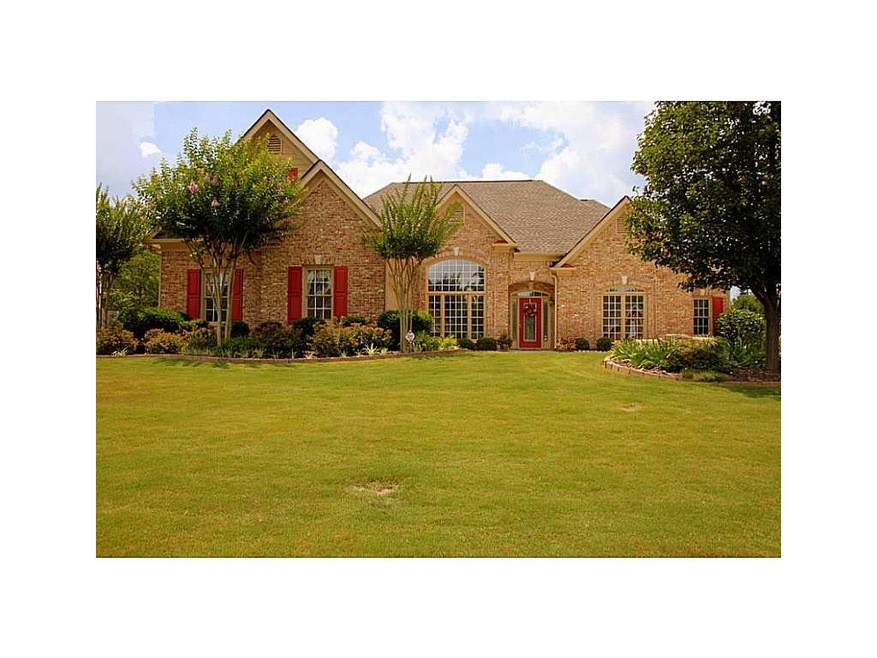 Exterior Front. Brick front and cement siding home