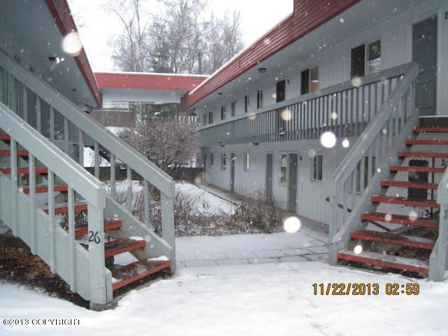 Exterior courtyard in winter