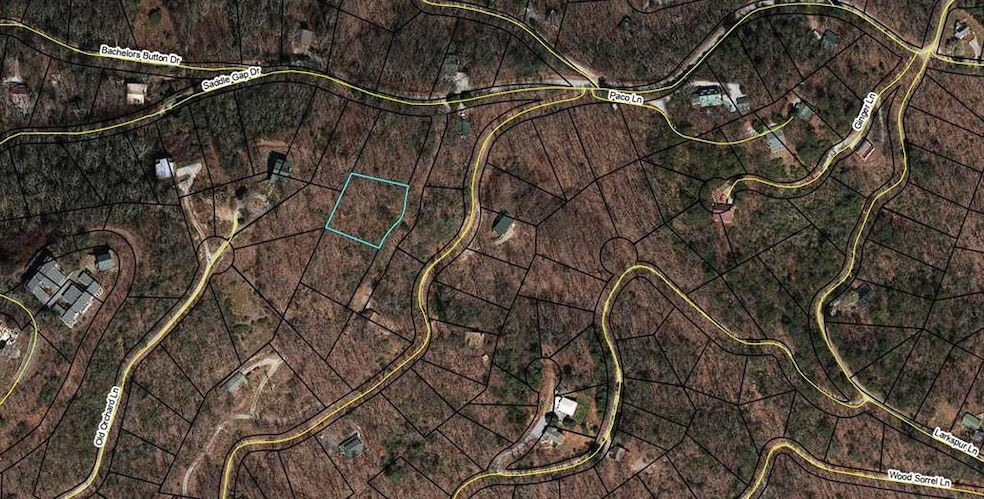 Aerial view of property's location