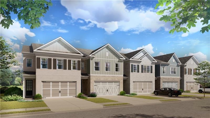 This is a rendering of the townhomes at Magnolia W