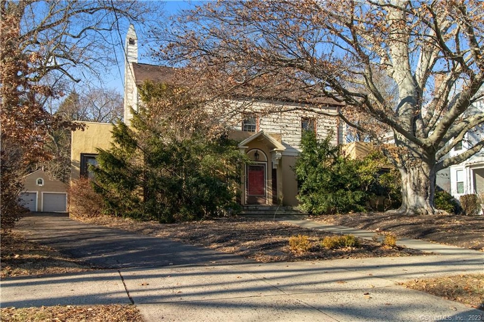 A classic colonial on Whitney Avenue - although th