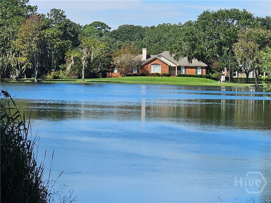 View of front from across lake